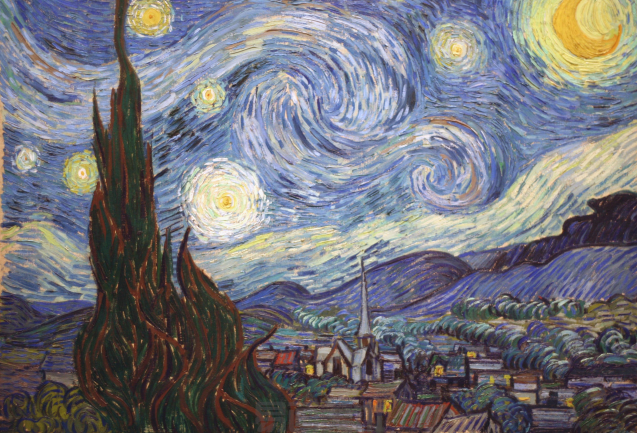 凡高作品《星月夜》和《向日葵》解读