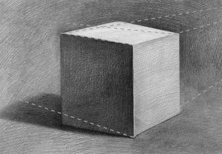 初学素描几何体经常出现的画面问题