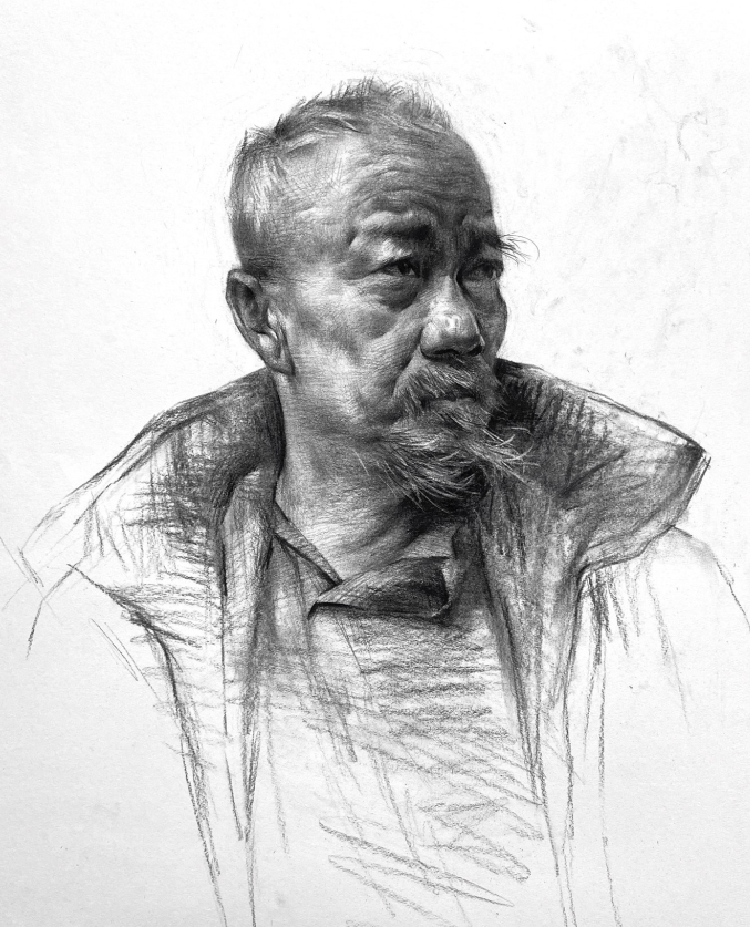 从粗糙到精细 素描头像中细节表现