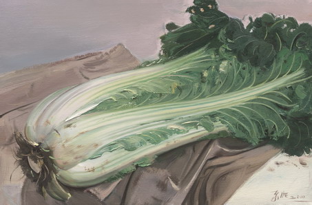 超级赞的忻东旺油画作品《菜》