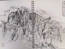  学画钢笔画（7）｜山的画法