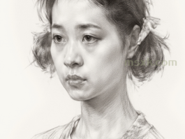 美术男生撩妹必备技巧-美女肖像画（13）